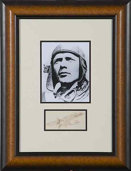 Appraisal: Charles Lindbergh Signed Photograph Penciled signature Charles A Lindbergh on