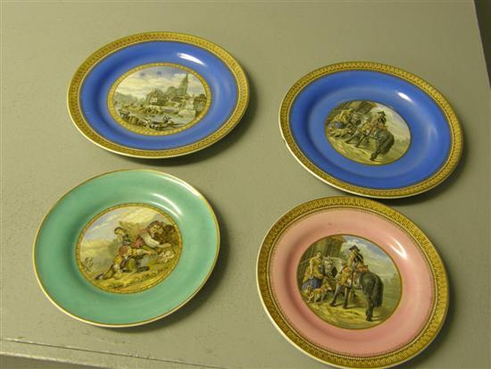 Appraisal: Four various Pratt ware plates The Trooper I see my