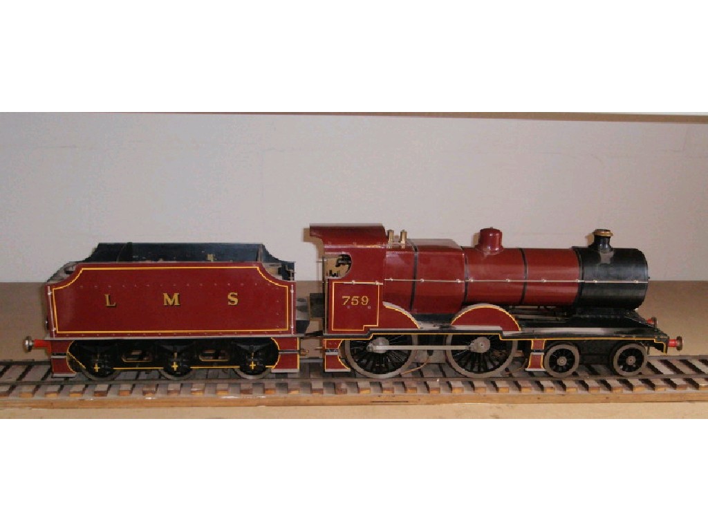 Appraisal: A gauge live steam model of locomotive LMS - -