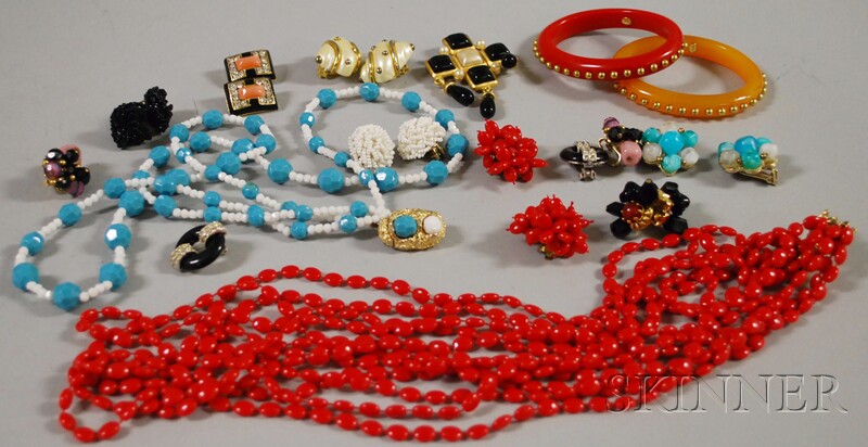 Appraisal: Group of Mostly Signed Vintage Costume Jewelry makers include Kenneth