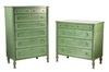 Appraisal: PAINTED DRESSERS - 's Vintage Grand Rapids Furniture Company Louis