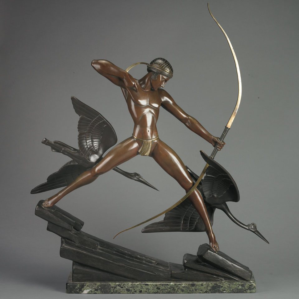 Appraisal: Marcel Bouraine - ARCHER bronze signed in the mould BOURAINE