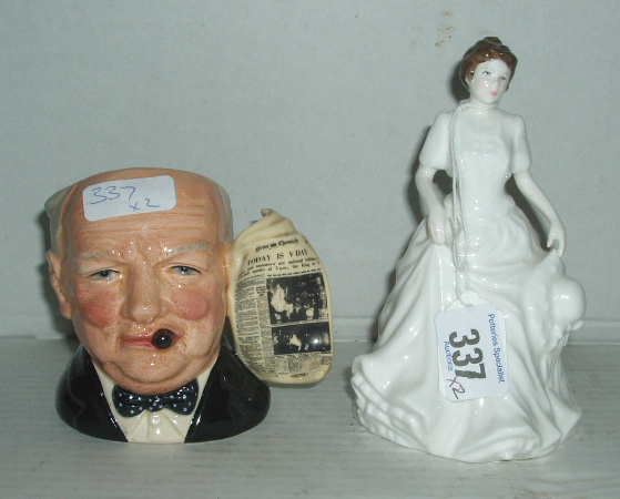 Appraisal: Small Sized Character Jug Winston Churchill D Harmony HN