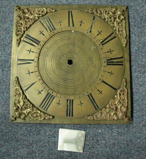 Appraisal: A mid th Century North Oxfordshire Quaker brass dial cm