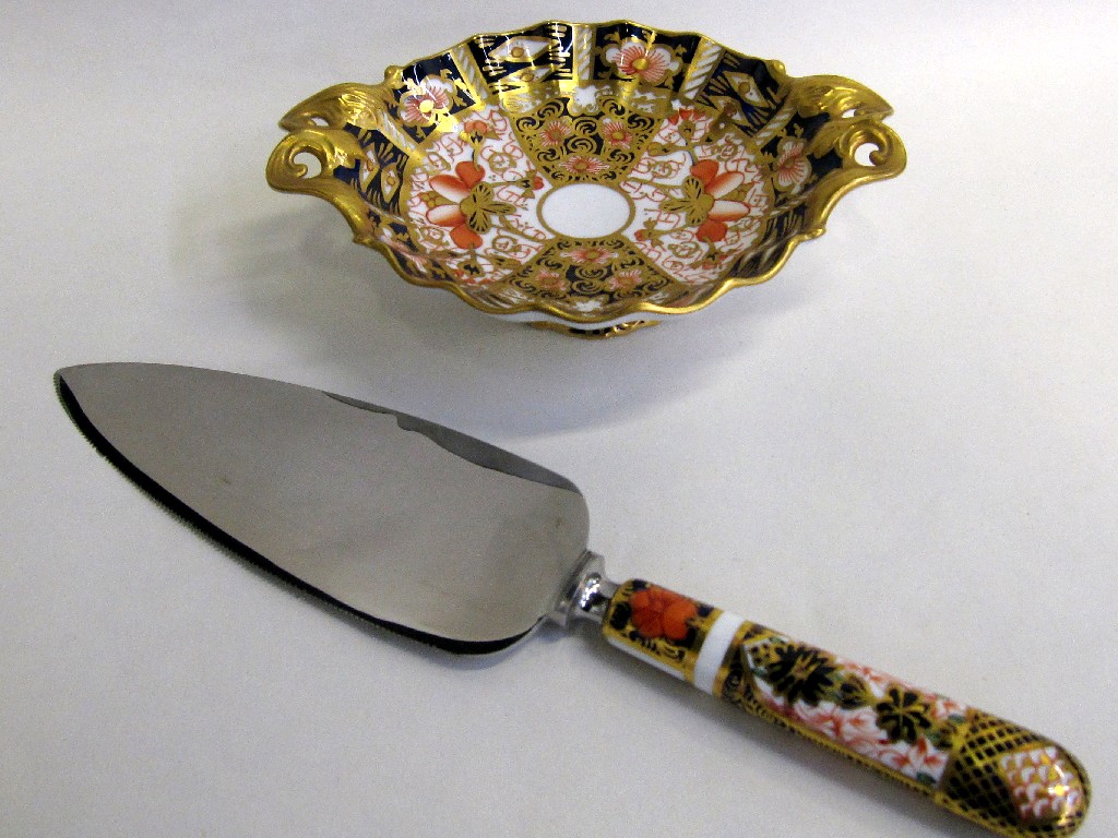 Appraisal: Royal Crown Derby dish and cake knife