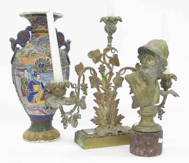 Appraisal: A group of antique and vintage table accessories including Champleve