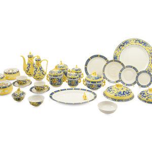 Appraisal: A Chinese Porcelain Dinner Service th Century from the Diaoyutai