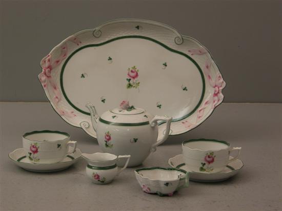 Appraisal: Herend early morning tea service comprising teapot two cups ands