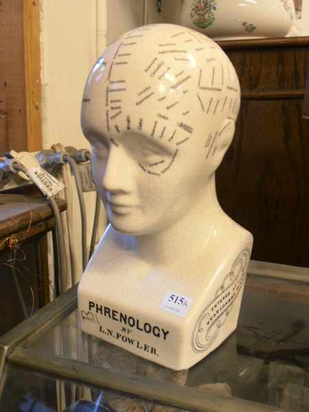 Appraisal: CERAMIC PHRENOLOGY HEAD