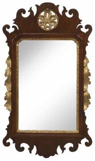 Appraisal: Chippendale Mahogany and Parcel Gilt Mirror probably American late th