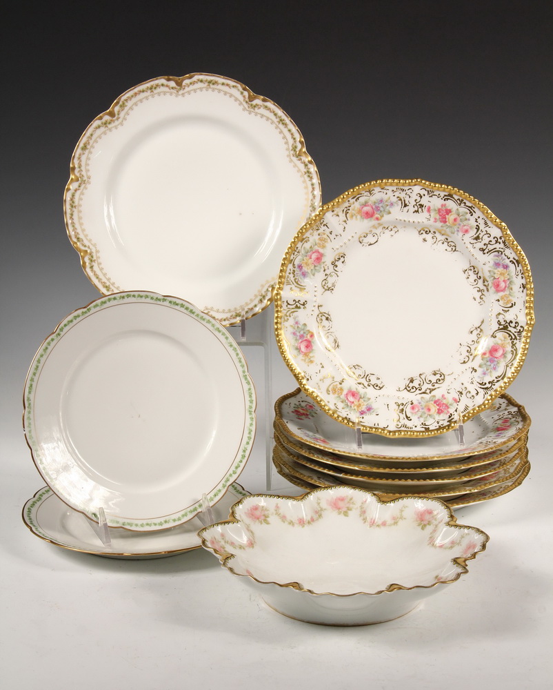 Appraisal: PCS LIMOGES PORCELAIN - Including Set of Six 'Elite' Service