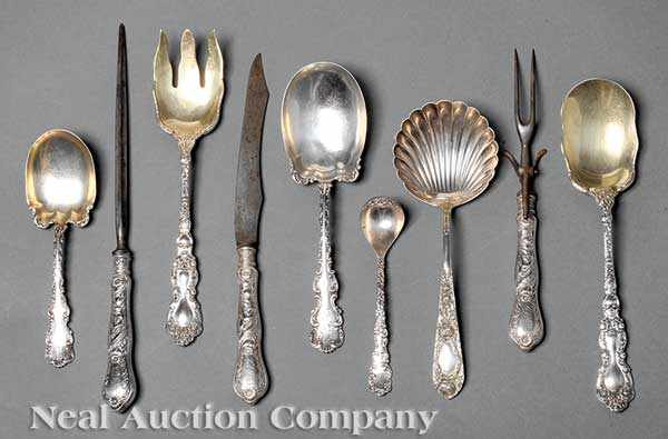 Appraisal: A Group of Antique and Vintage American Sterling Silver Flatware