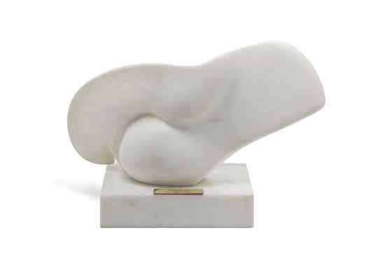 Appraisal: Jack Zajac American b Swan II marble Height inches on