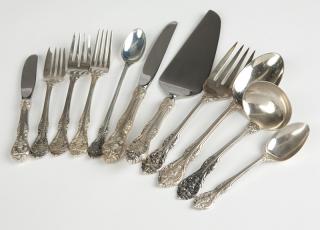 Appraisal: A partial Gorham sterling silver flatware service Mid- th century