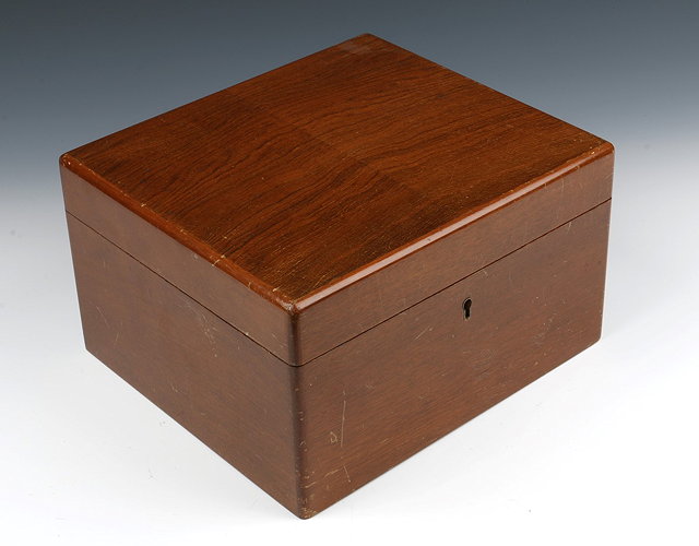 Appraisal: A DUNHILL HUMIDOR with twin divisional interior and key cm