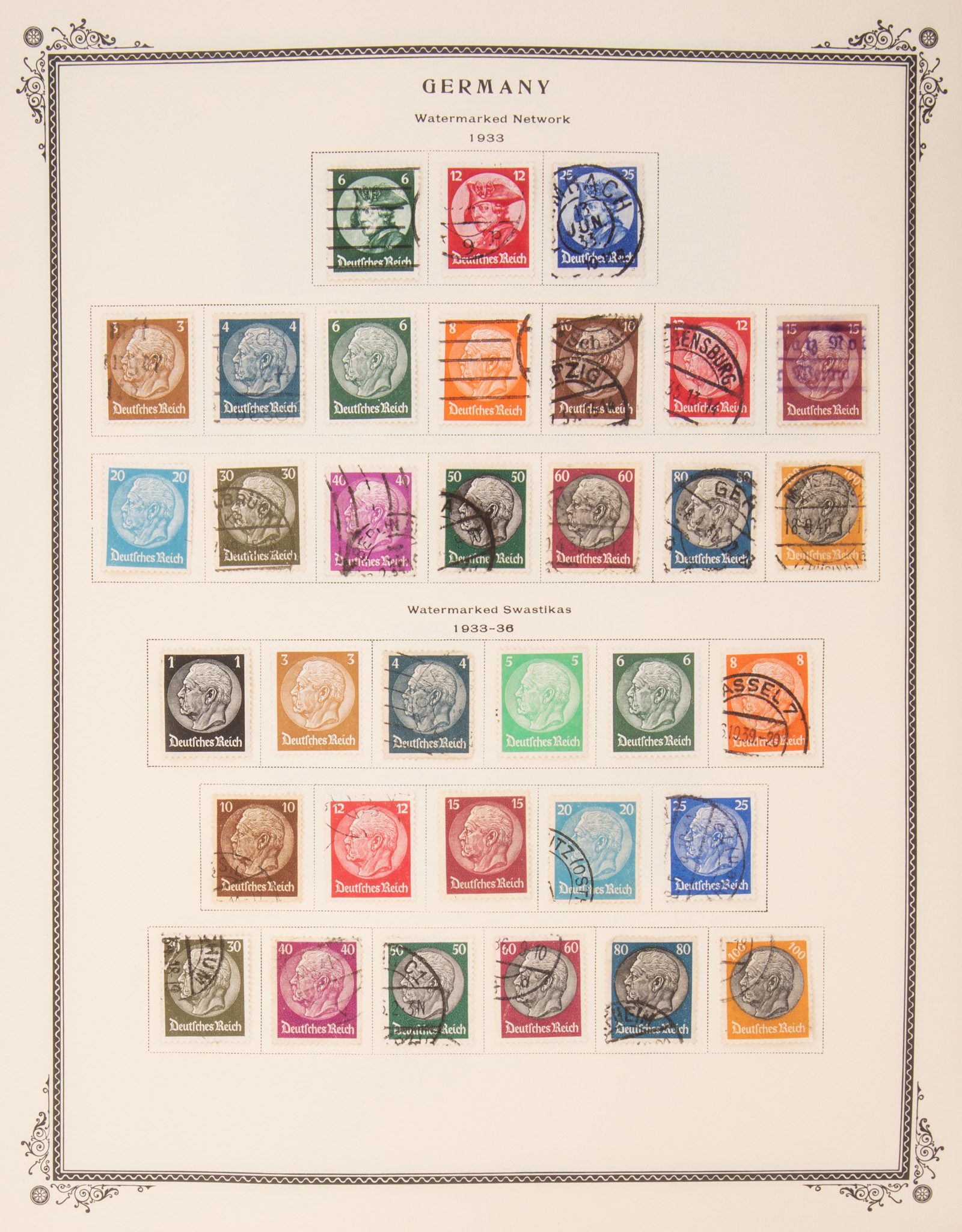 Appraisal: COLLECTION OF GERMAN POSTAGE STAMPS - Comprising issues of the