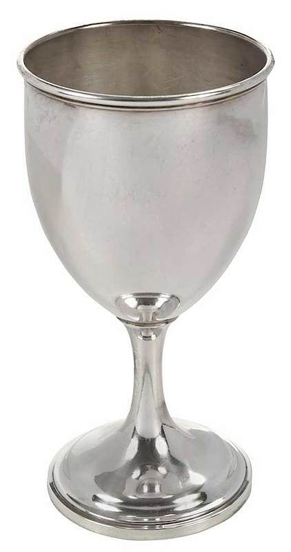 Appraisal: Kentucky Coin Silver Goblet Louisville mid to late th century