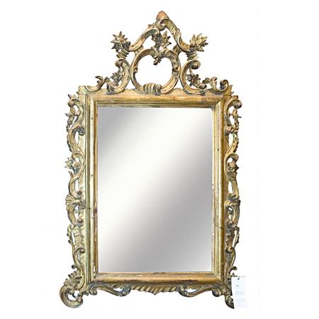 Appraisal: Continental Rococo Gilt-Wood Mirror Estimate -