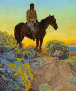 Appraisal: WALTER UFER - Sundown oil on canvas x inchessigned lower