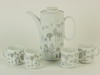 Appraisal: TEA SET - Eleven piece contemporary fine china tea set