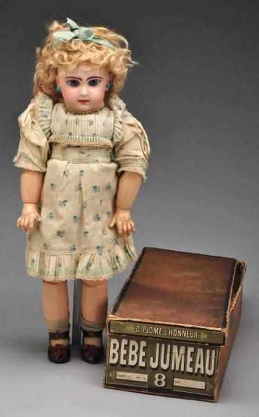 Appraisal: Jumeau Bebe Doll Description French Closed mouth and blue glass