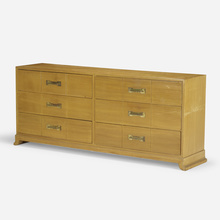 Appraisal: Tommi Parzinger CHEST OF DRAWERS Charak ModernUSA c bleached mahogany