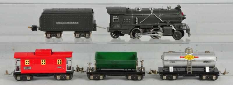 Appraisal: Lionel O Gauge No Freight Train Set Description American Pre-war