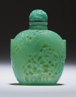 Appraisal: A Rene Lalique ''le Jade'' perfume bottle Circa molded signature