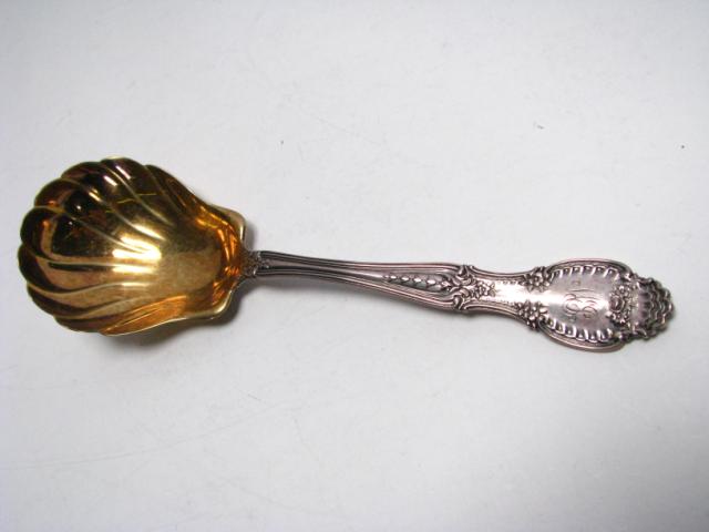 Appraisal: Tiffany amp Co sterling silver berry spoon Richelieu pattern with