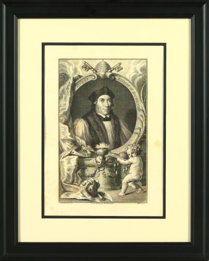 Appraisal: Jacobus Houbraken Dutch - Bishops suite of nine black and