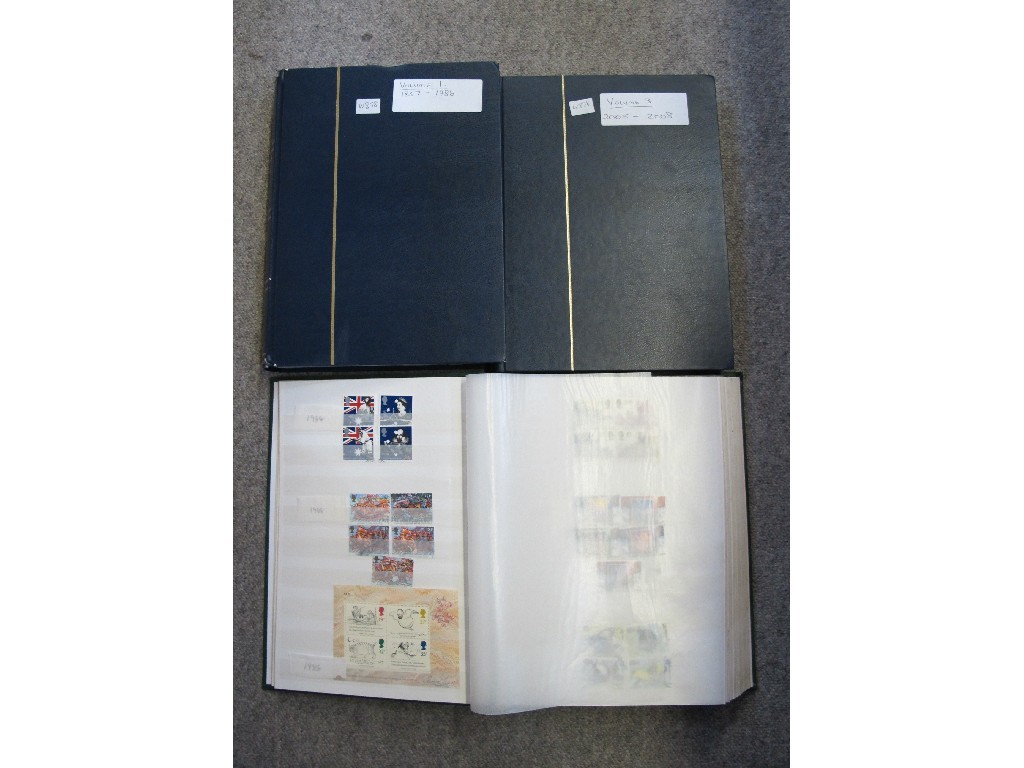 Appraisal: Lot comprising three albums of world stamps