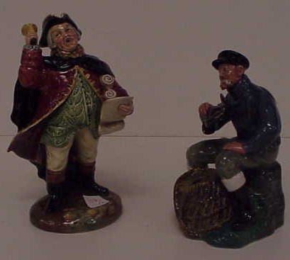 Appraisal: Two Royal Doulton figures Lobster Man and Town Crier