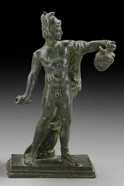 Appraisal: An Italian bronze figure first half th century Depicting Perseus