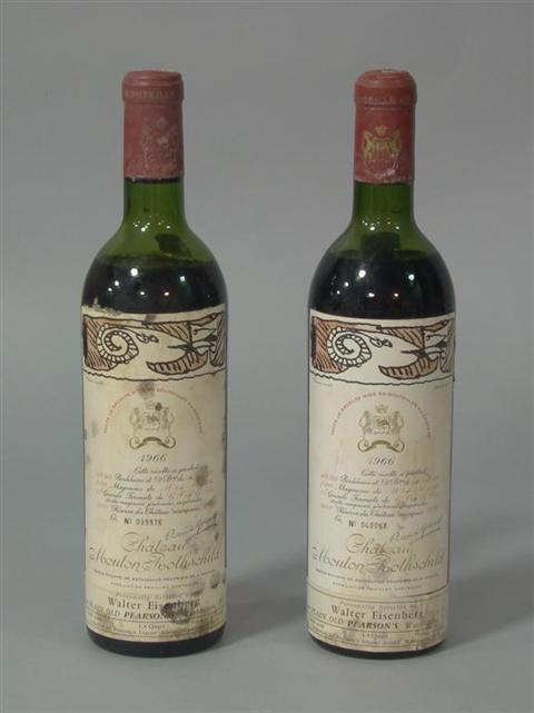 Appraisal: CHATEAU MOUTON ROTHSCHILD PAUILLAC BOTTLES