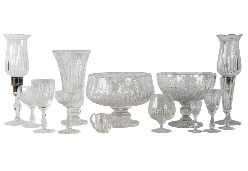 Appraisal: STUART CHURCHILL CRYSTAL SERVICEcomprising water goblets high wine glasses high