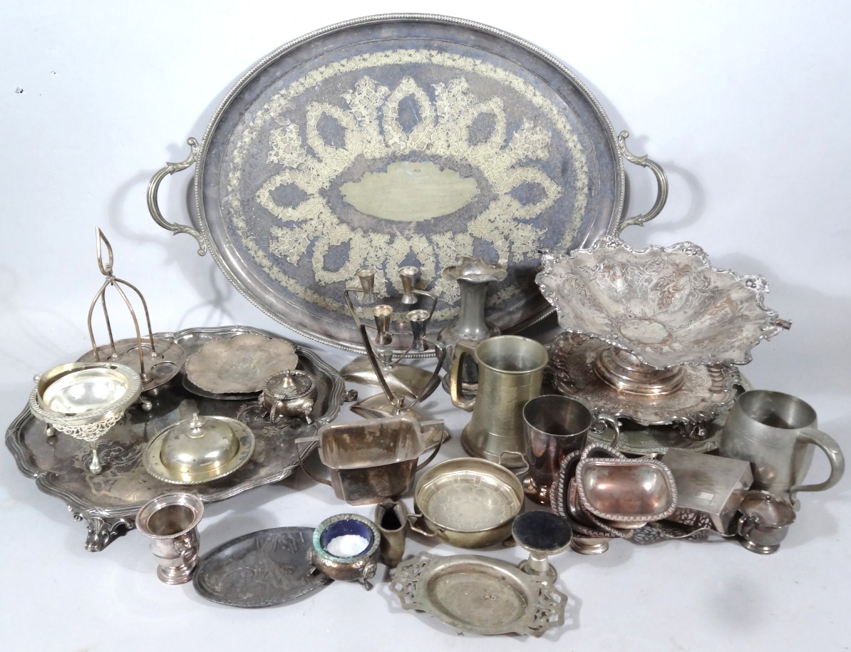 Appraisal: Various thC and other silver plate to include a two