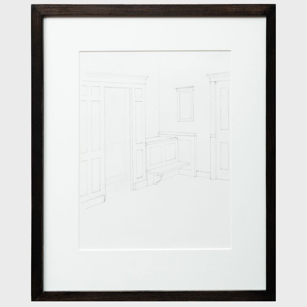 Appraisal: Francis Cape b Pencil on paper signed 'Francis Cape' and