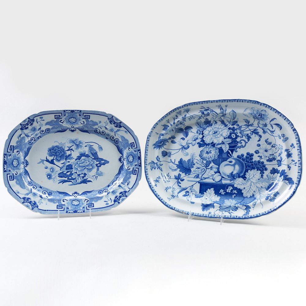 Appraisal: Mason's Ironstone Transfer Decorated Platter and a Similar English Transfer