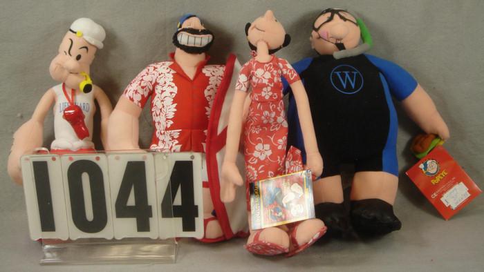 Appraisal: Lot of Popeye Plush Characters inches tall approx King Features