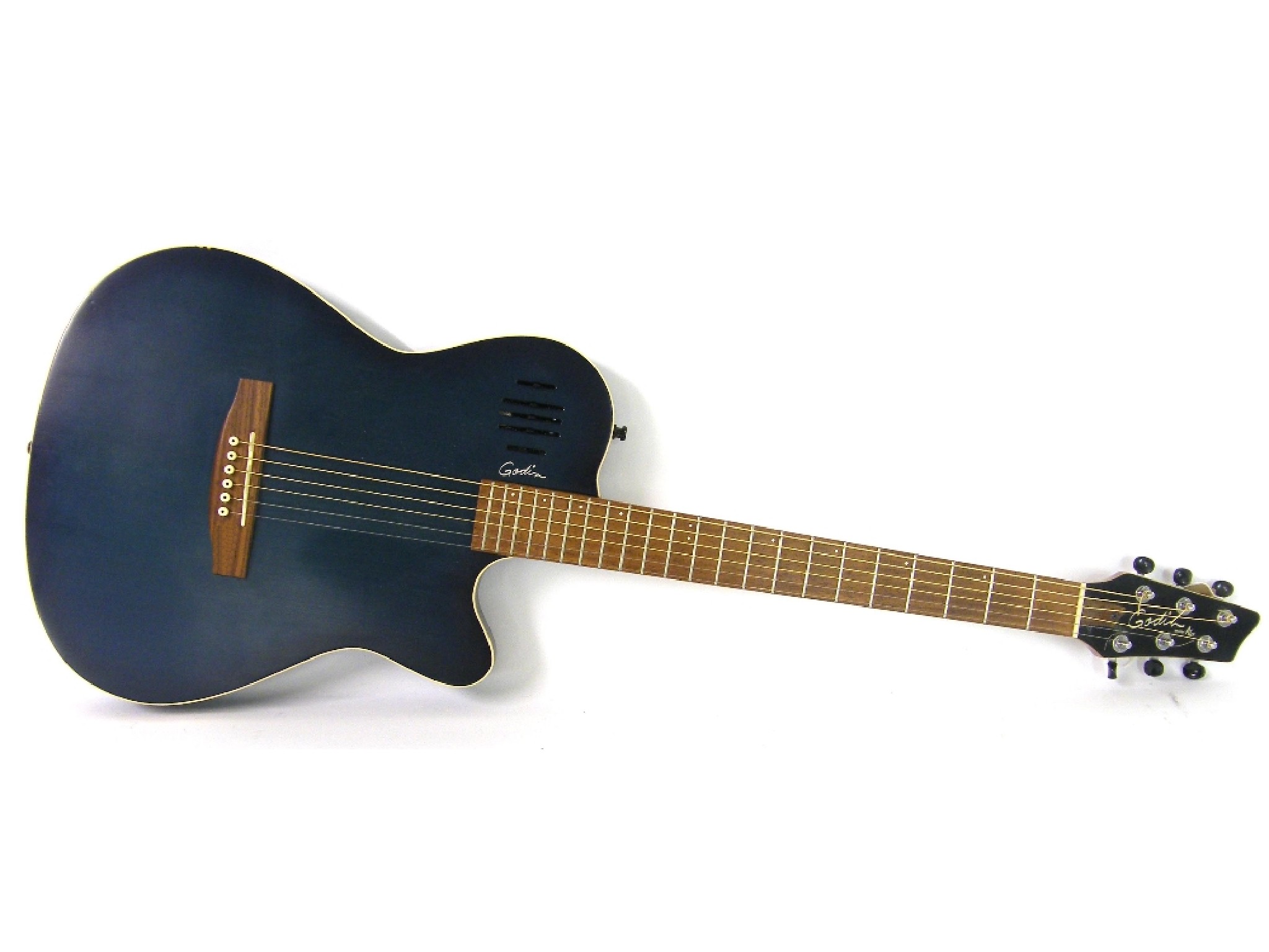 Appraisal: Godin A guitar ser no xxxx blue finish with various