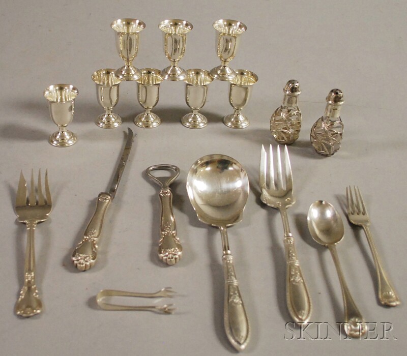 Appraisal: Group of Assorted Sterling Silver Tableware and Flatware a set