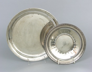 Appraisal: A Sterling Silver Serving Dish by Towle and a Tray