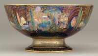 Appraisal: WEDGWOOD FAIRYLAND LUSTRE PUNCHBOWL Outstanding Wedgwood Fairyland Lustre footed punchbowl