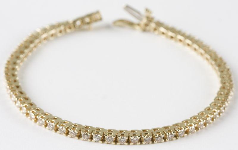 Appraisal: KT Diamond Bracelet set with round brilliant cut diamonds ct