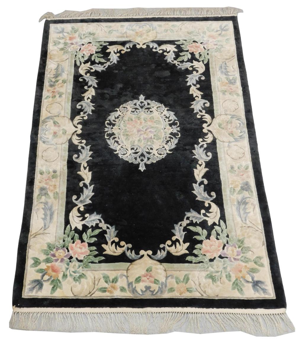 Appraisal: RUG Scatter rug Chinese style ' x ' wool hand-made