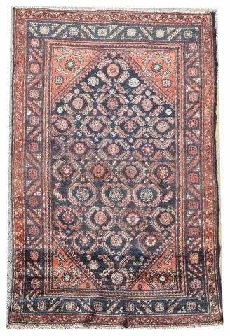 Appraisal: Hand-tied Persian Hamadan rug approx ' l ' w