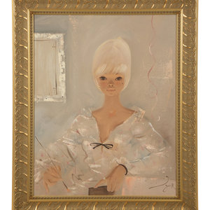 Appraisal: Igor Pantuhoff Russian American - A Girl in a White