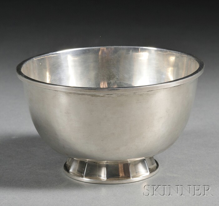 Appraisal: Margret Craver - Handwrought Silver Bowl Sterling silver United States