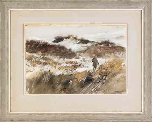 Appraisal: Murray Wentworth American - watercolor landscape signed lower right x