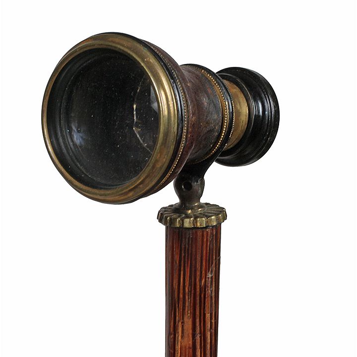 Appraisal: Telescope System Cane Ca - A one draw leather covered